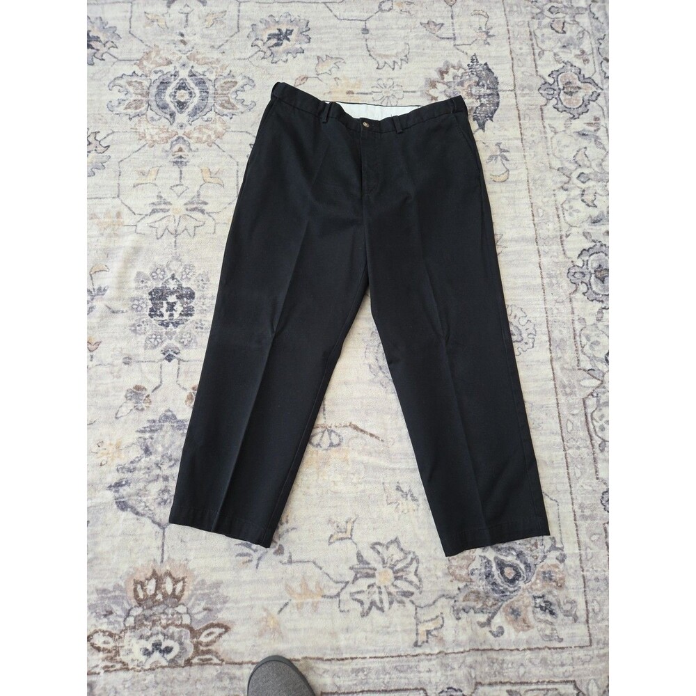 #500 George Men's Black 38x29 100% Cotton men's chino dress pants